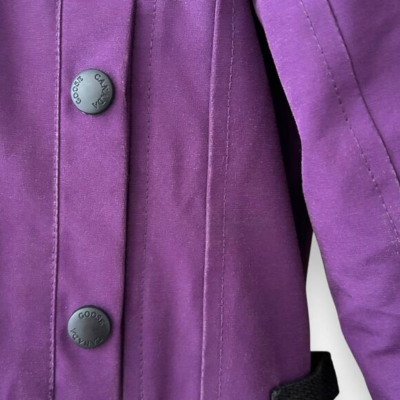 Canada Goose Kensington Parka Down Coat Jacket Purple Small Women’s - Picture 5 of 16